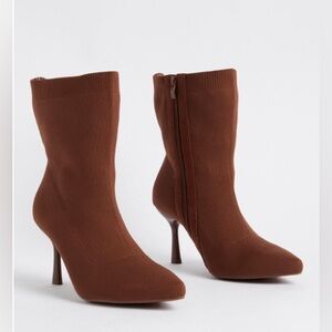 Torrid Stretch Knit Stiletto Heel Bootie (WW)